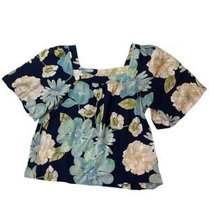 Ann Taylor LOFT Square Neck Top Flowy Size Womens Small